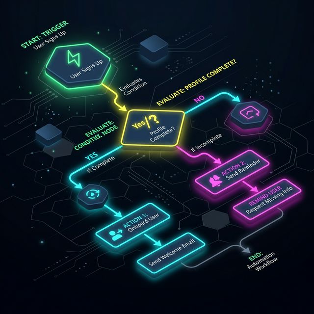 Trigger Action Flowchart Concept