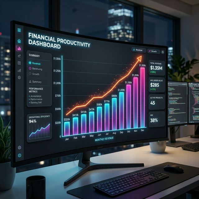 Productivity Growth Dashboard Graph